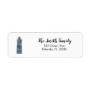Search for lighthouse return address labels Blue