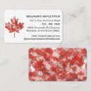 Search for maple leaf business cards Canada