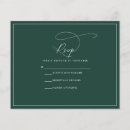 Search for emerald green and gold wedding rsvp cards Elegant