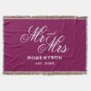Search for wedding blankets Mr and mrs