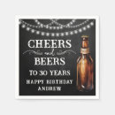 Search for birthday paper napkins Thirty