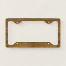 Search for wood grain license plate frames Rustic
