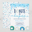Search for donuts and diapers invitations Sprinkled with love