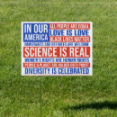 Search for equality love outdoor signs Black lives matter