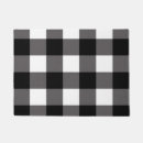 Search for black and white checkered doormats Gingham