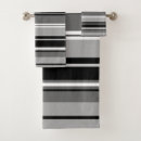 Search for black and white designs bath towels Stripes