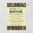 Search for buck baby shower invitations Hunting