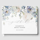 Search for bridal shower guest books Dusty blue