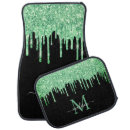 Search for green car floor mats Monogrammed