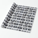 Search for camera wrapping paper Black and white