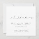 Search for we decided on forever invitations Black and white