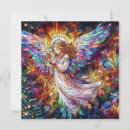 Search for stained glass christmas cards Angel