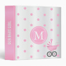 Search for baby book binders Polka dot