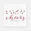 Search for red and black napkins Modern