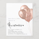 Search for rose gold balloons invitations Budget