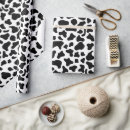 Search for cow wrapping paper Black and white