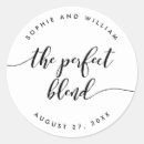 Search for the perfect blend wedding stickers Black and white