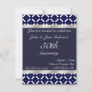 Search for blue silver anniversary invitations White