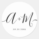 Search for monogram wedding stickers Chic