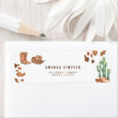 Search for western return address labels Watercolor