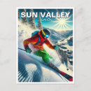 Search for sun valley postcards Skier