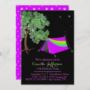 Search for tent birthday invitations girly