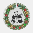 Search for panda bear ornaments Xmas