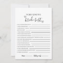 Search for trivia invitations Black and white