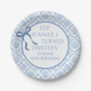 Search for 13th birthday plates Blue