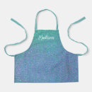 Search for teal aprons Glitter