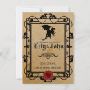 Search for medieval scroll invitations Dragon
