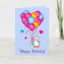 Search for penguin birthday cards Hearts