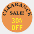 Search for 30 percent off stickers Retail