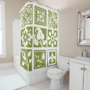Search for olive green shower curtains White