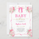 Search for hot pink baby shower invitations For her