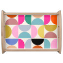 Search for geometric serving trays colorful