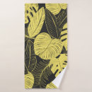 Search for yellow and black bath towels Tropical