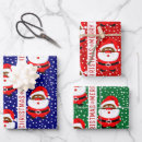 Search for african american wrapping paper Black santa claus