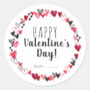 Search for happy valentines day stickers Round