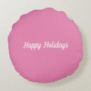 Search for happy holidays pillows pink
