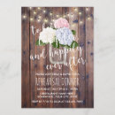Search for hydrangea rehearsal dinner invitations Rustic