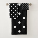 Search for black and white polka dot bath towels Dots