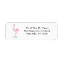 Search for flamingo return address labels Simple