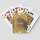 Search for metal playing cards Golden