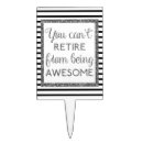 Search for retirement cake toppers Black