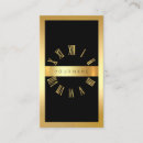 Search for clock business cards Elegant