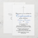 Search for boys confirmation invitations Blue