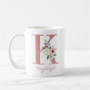Search for letter k mugs Watercolor floral