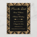 Search for 1920s save the dates Gold and black