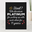 Search for 11th anniversary cards Steel